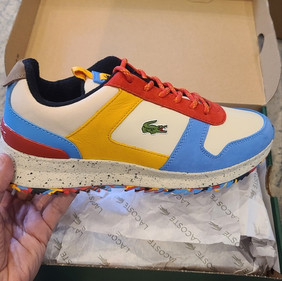 Lacoste Men's Joggeur 2.0 Leather Colorblock Sneakers - Picture 6 of 6